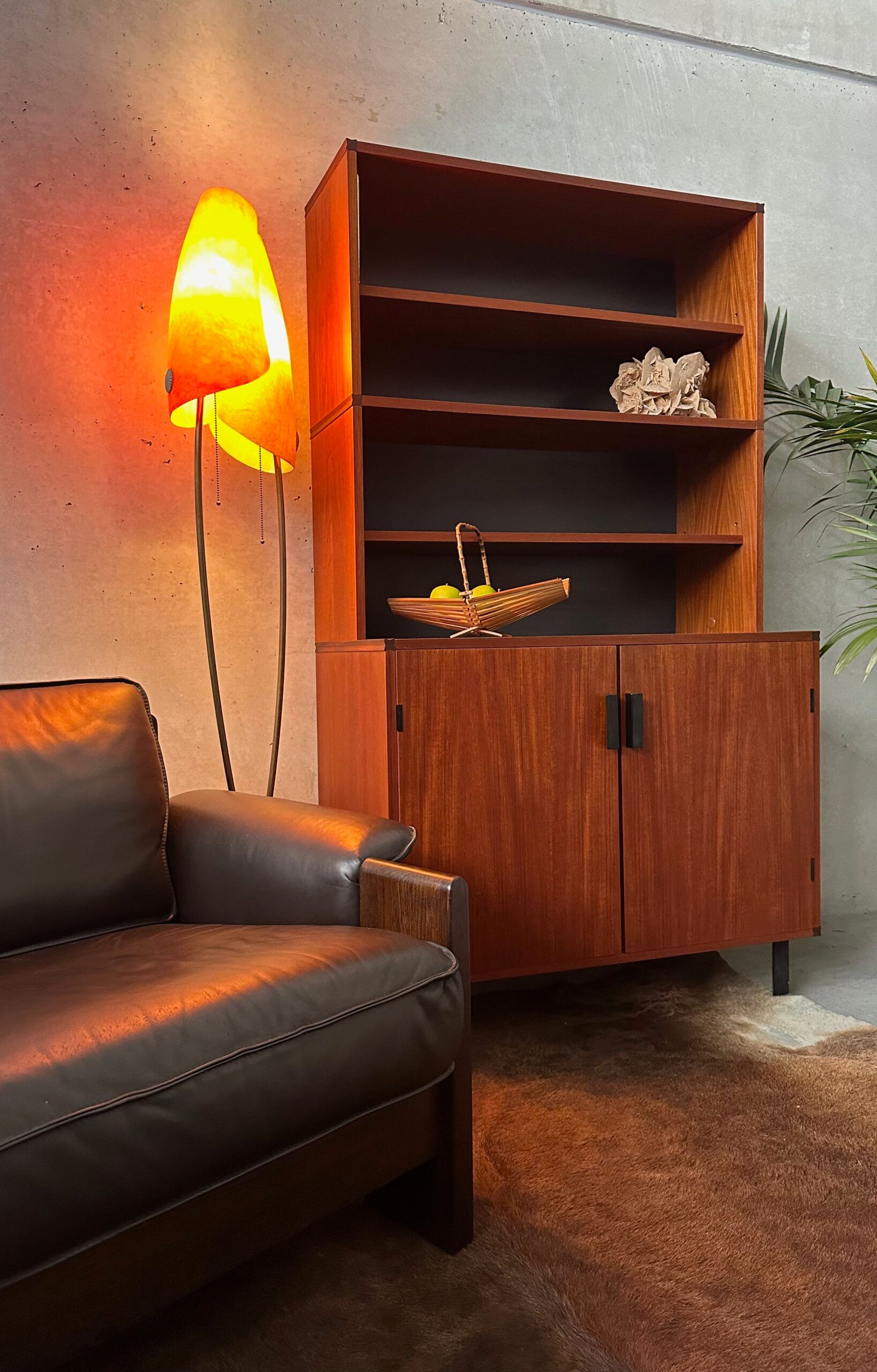 Vintage fiberglass floor lamp – Carl Auböck