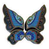 Ancienne boîte papillon chinoise en cloisonné puzzle – Émail