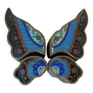 Antique Chinese butterfly box in cloisonné puzzle – Enamel