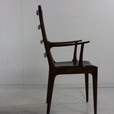Fauteuil design danois en palissandre grainé par Johannes Andersen