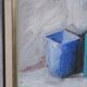 Nature morte scandinave à l’huile, Viktor Rasmussen (1922-2004), années 1970, huile sur toile