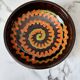 Flat round salad bowl Catalonia