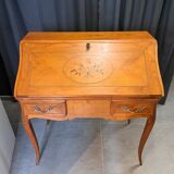 Marquetry slope desk