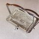 Antique Butter Dish & Knife, Silver Crystal Butter Dish Decorative Table Ware