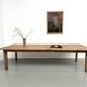 Very large farmhouse table in solid oak, 1950s – L300 cm