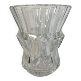 Val Saint Lambert, curved crystal vase circa 1950