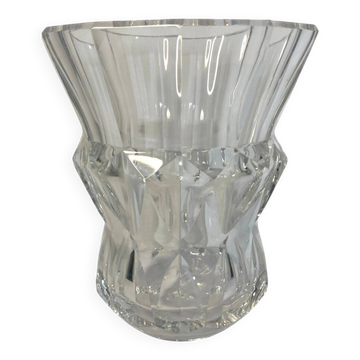 Val Saint Lambert, vase cintré en cristal vers 1950