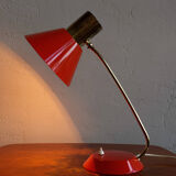 Vintage Red Table Lamp made by AKA Germany, 1960