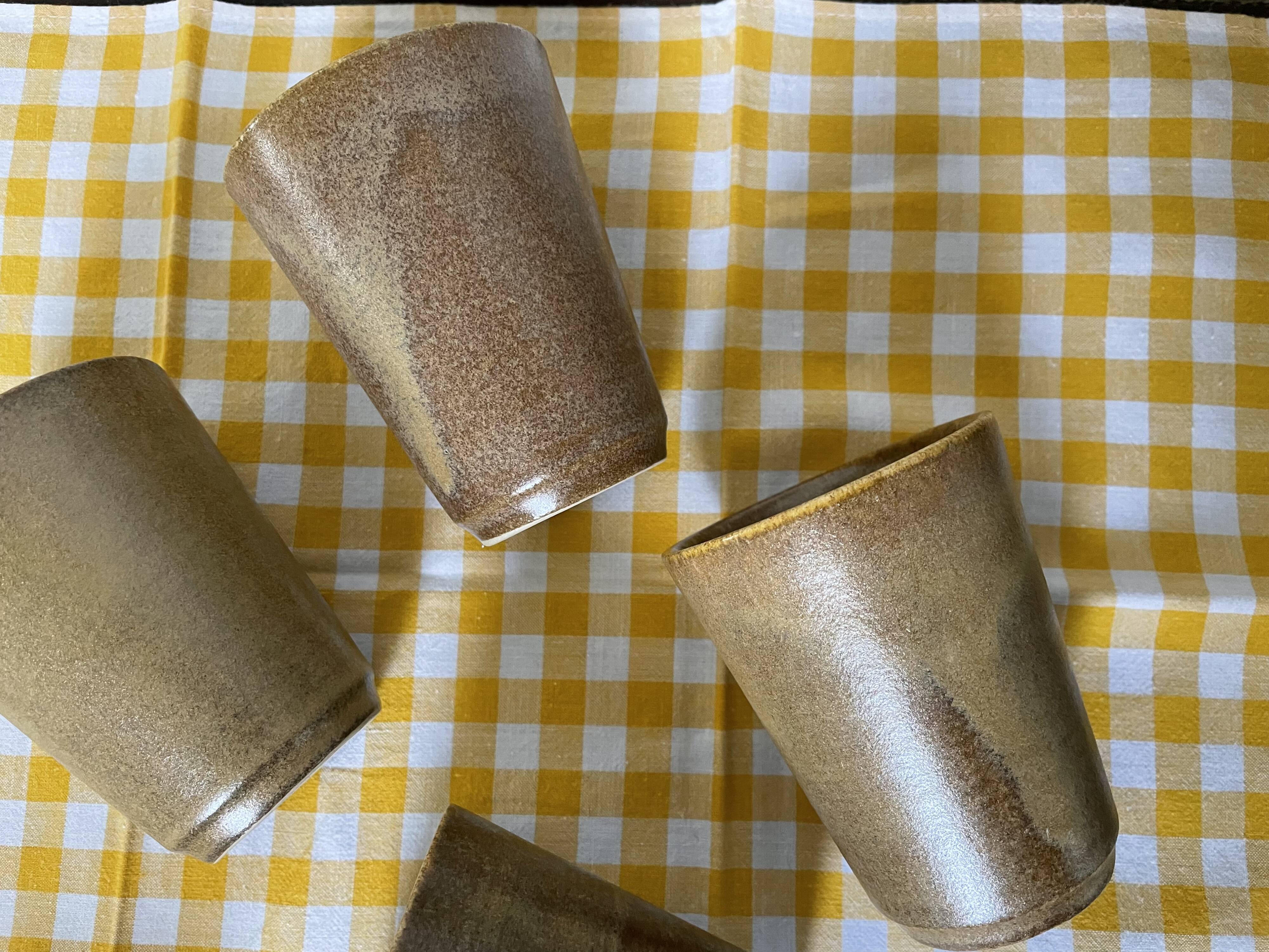 Digoin stoneware mugs