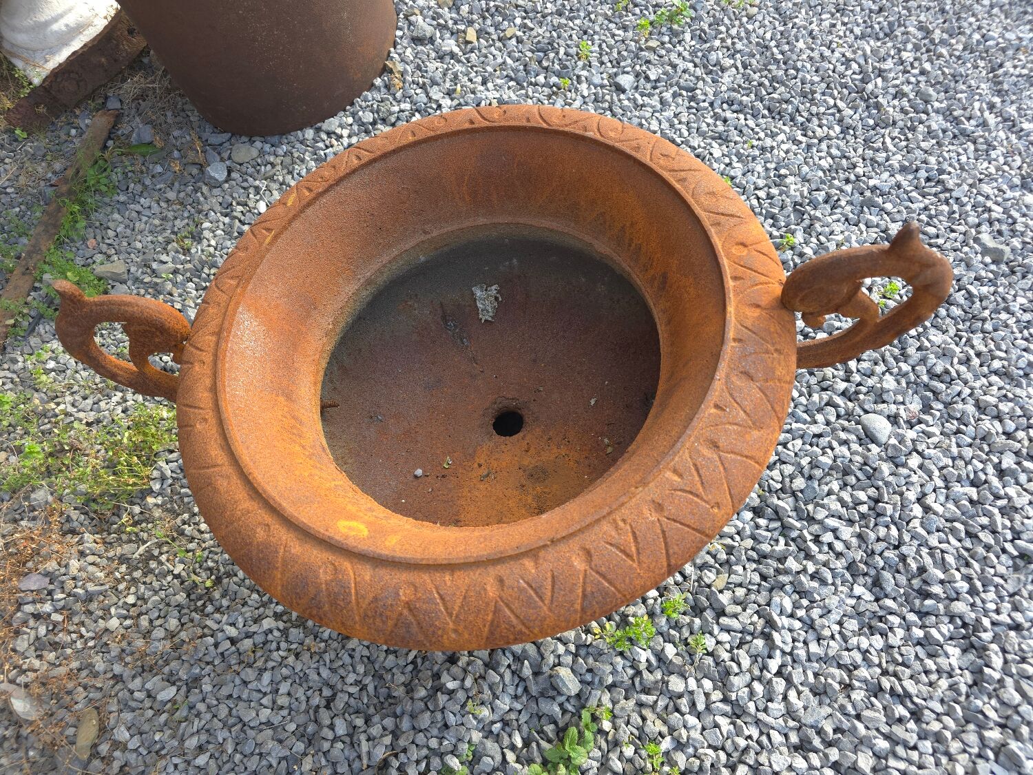 Medici vase with cast iron ears