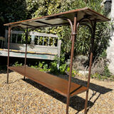 Handcrafted wrought iron console table