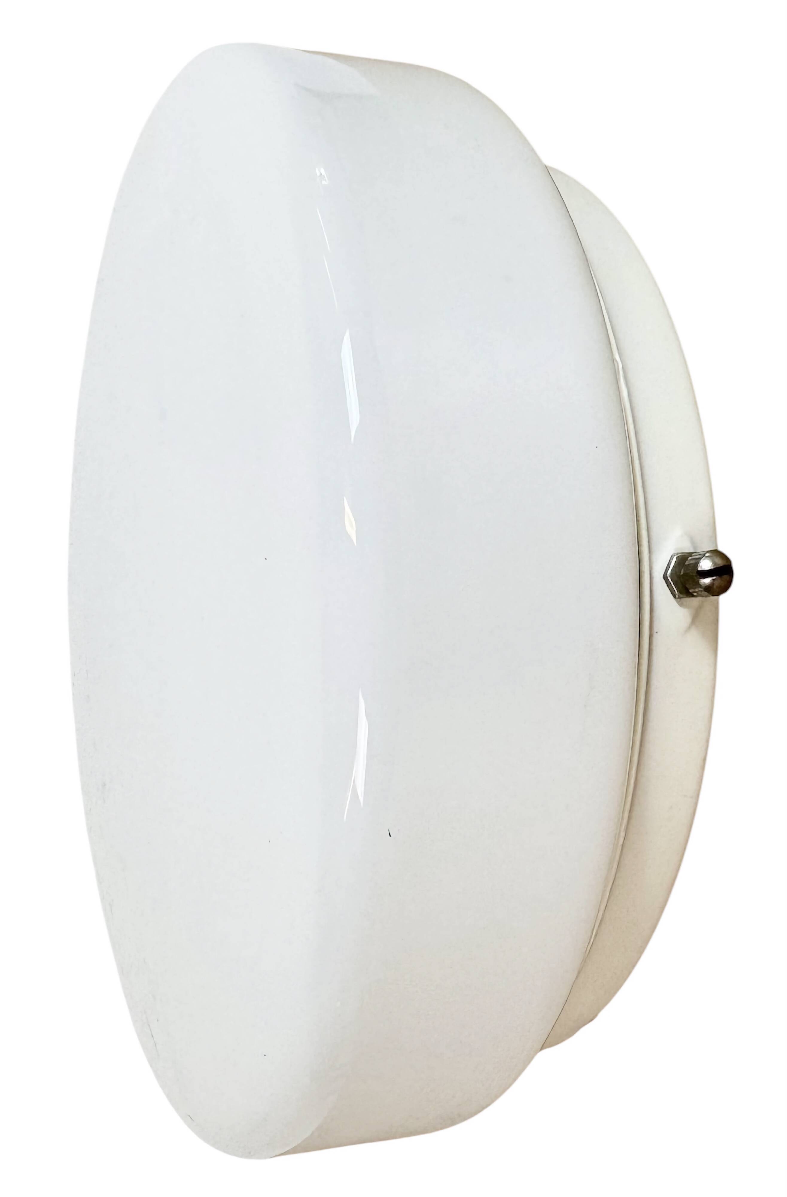 Vintage Soviet Ceiling or Wall Light with Milk Glass, 1980s
