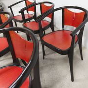 Set of 6 Baumann Diese armchairs, designed by Pagnon Pelhaître