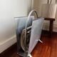 Designer magazine rack by W.H. Gispen - modernist metal / Bauhaus