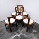 Chaises de salle à manger en bois courbé des années 1960, lot de 6