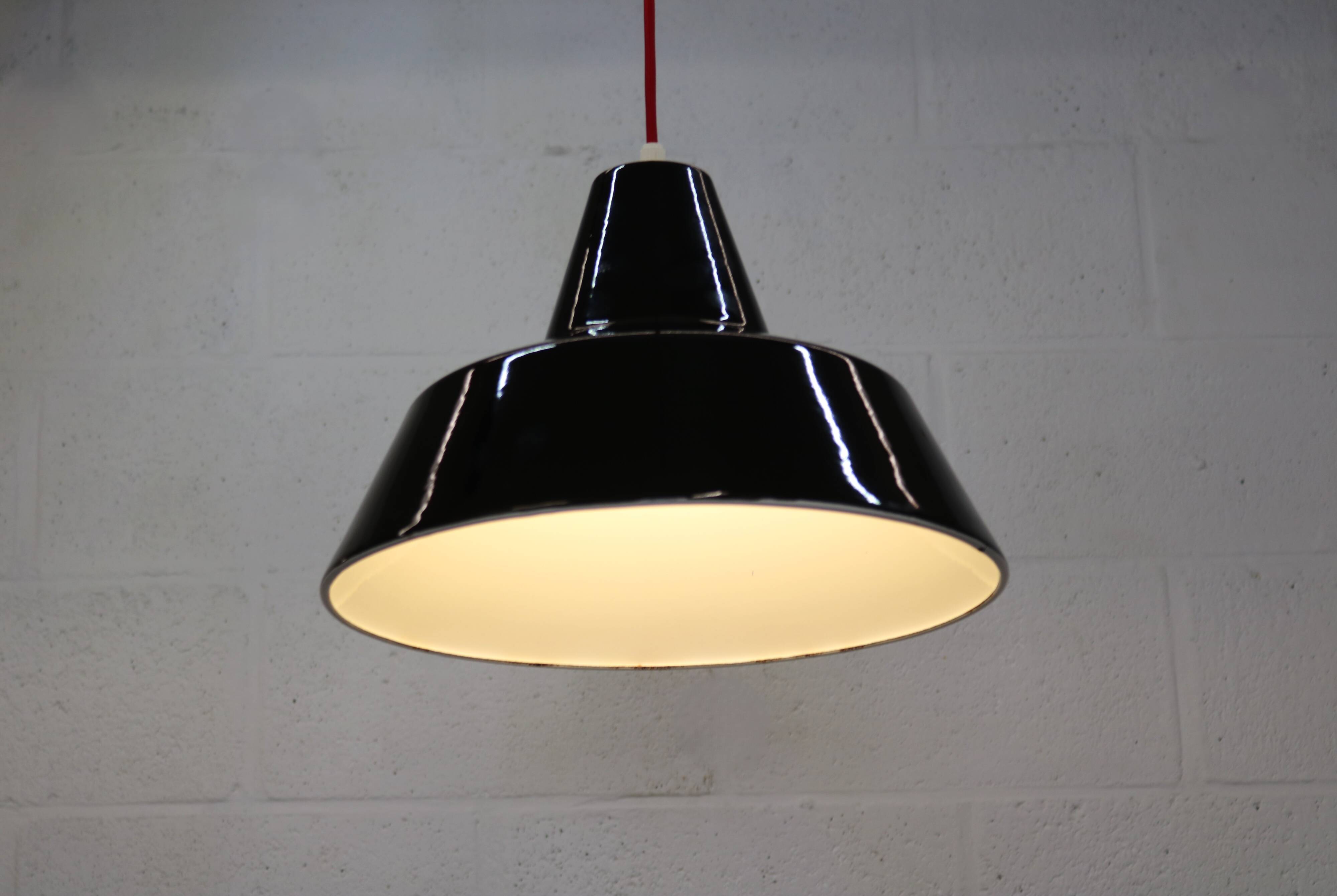 Danish industrial pendant lamp by **Louis Poulsen**, model **Vaerksteds**
