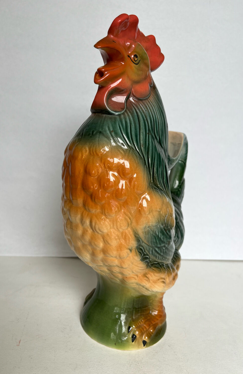 Ceramic rooster pitcher