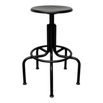 German industrial swivel stool by Lambert