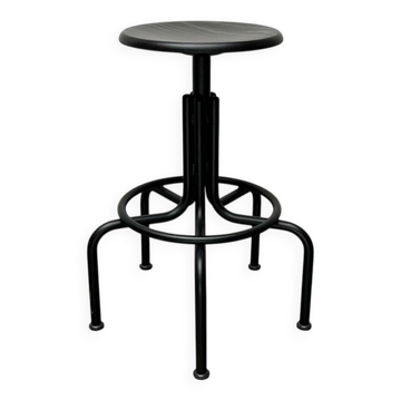 German industrial swivel stool by Lambert