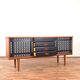 Mid-Century Op-Art Hand-Painted Teak Sideboard by Gustav Bahus, 1960s