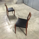 Dining chairs model 175 by Arne Hovmand Olsen for Mogens Kold, 1960