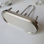 design Ettore Sottsass set Alessi the poor vinegar oil in glass and metal
