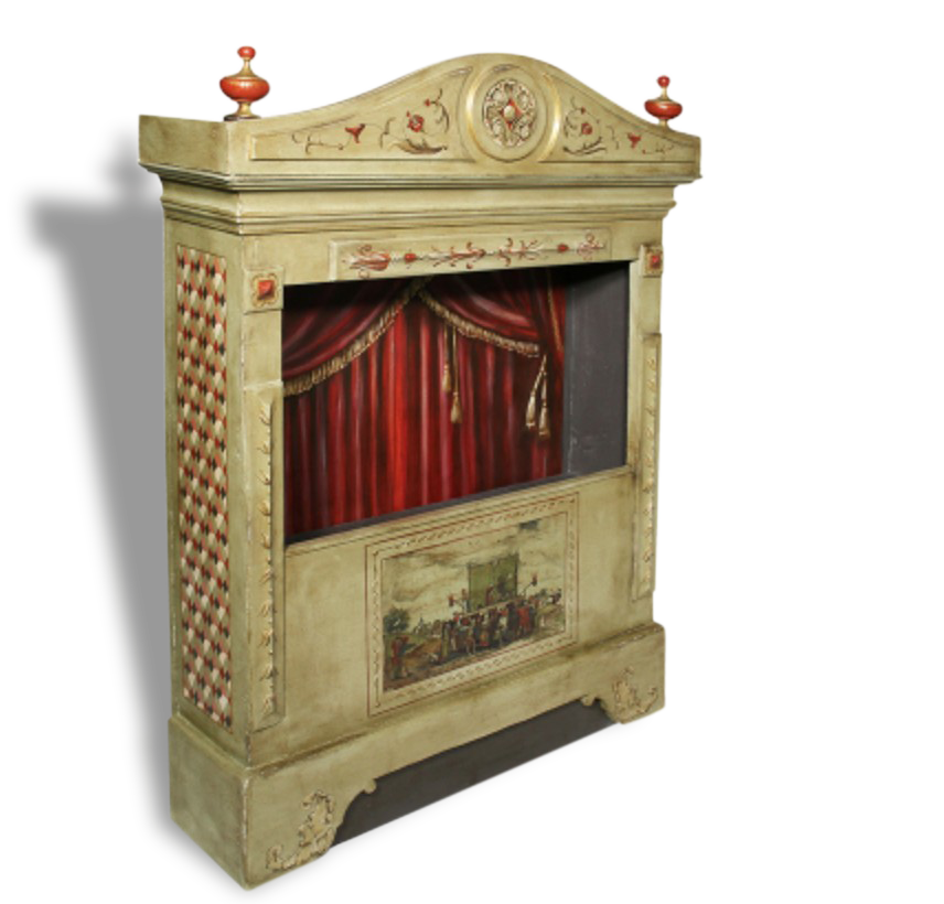 Harlequin puppet theatre
