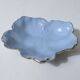 antique blue and gold leaf dish in Limoges porcelain