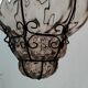 Lanterne ancienne verre soufflé MURANO vintage