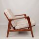 Fauteuil Scandinave Vintage Avec Coussins Rembourrés Bouclè Design Mid Century