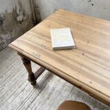 2m walnut drapery farm table