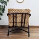 Vintage bamboo and rattan armchair