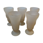 Set of 5 glasses for smoothies/cocktails or ice cream.