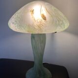 Lampe champignon vintage en pâte de verre