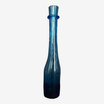 Biot 20th century bubble-blown glass bottle, large model