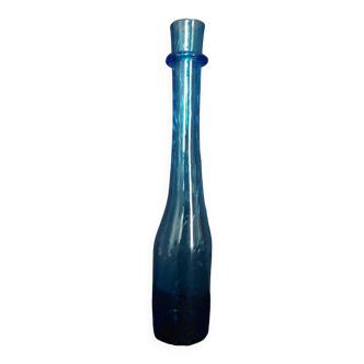 Biot 20th century bubble-blown glass bottle, large model