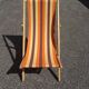 Chaise longue transat de jardin vintage