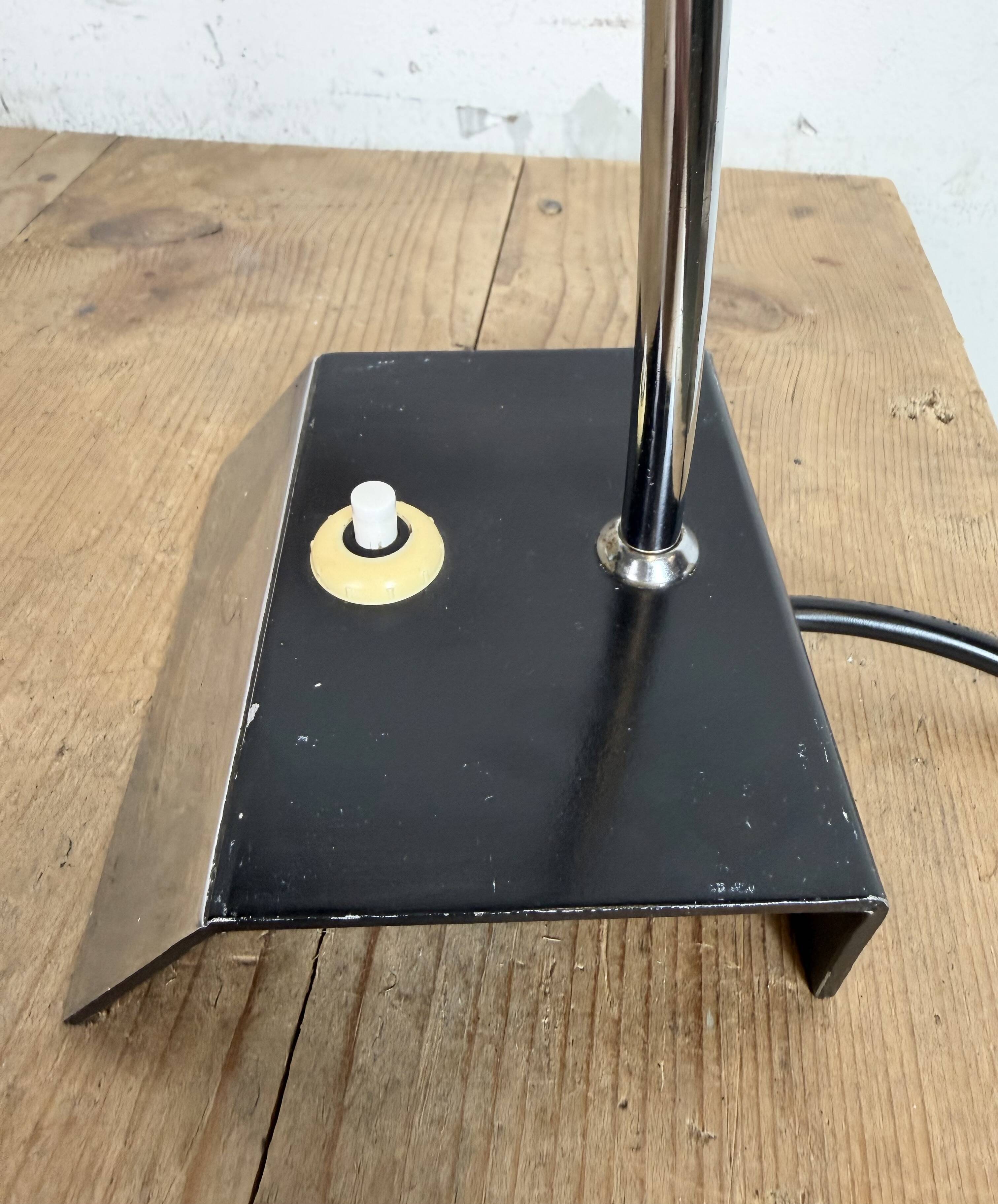 Vintage Black Table Lamp by Josef Hůrka for Napako, 1960s