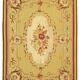 Handmade European Vintage Aubusson Kilim 260 cm x 368 cm