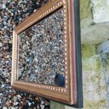 Miroir ancien en bois doré style louis xvi