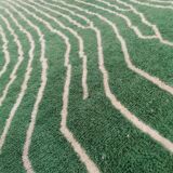 Tapis berbère vert Authentique fait main 300x365