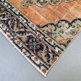 Distressed Turkish Runner 375x80 cm wool Vintage Tribal Rug