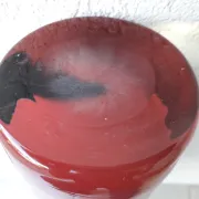Single flower vase in glass