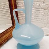 Sky blue opaline vase