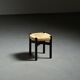Méribel stool in black ash, Charlotte Perriand, 1950