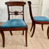Paire de chaises en acajou XIXème siècle