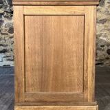 Old oak craft cabinet with sliding door