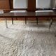 Designer coffee table in chrome metal and teak 1970