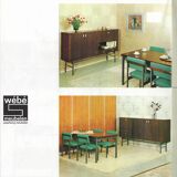 PALI DINING CHAIRS BY LOUIS VAN TEEFFELEN FOR WÉBÉ, 1960S