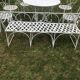 Antique wrought iron garden furniture